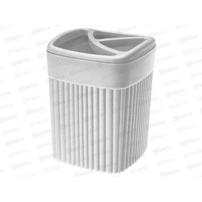 Стакан для зубных щеток 0,65л &quotVELVET&quot Св-серый 433239538  БП