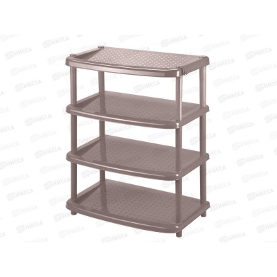 Этажерка для обуви "Паола" 4 полки 49*31*78см Коричневый 431240014 *3 БП Этажерка для обуви "Паола" 4 полки 49*31*78см Коричневый 431240014 *3 БП