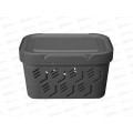Ящик универсальный 1,9л "DELUXE" с крышкой Серый 433233511 БП Ящик универсальный 1,9л "DELUXE" с крышкой Серый 433233511 БП