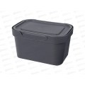 Ящик универсальный 1,9л "LUXE" с крышкой Серый 433233411 БП Ящик универсальный 1,9л "LUXE" с крышкой Серый 433233411 БП