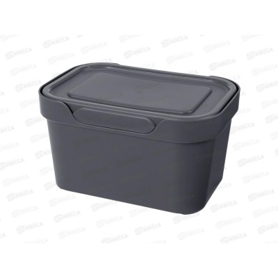 Ящик универсальный  1,9л &quotLUXE&quot с крышкой  Серый 433233411  БП