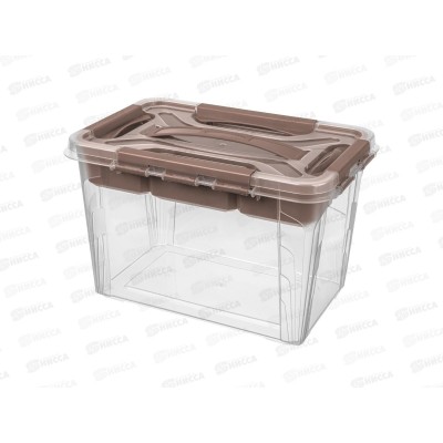 Ящик универсальный 6,65л "GRAND BOX" Коричневый 433224214 БП Ящик универсальный 6,65л "GRAND BOX" Коричневый 433224214 БП
