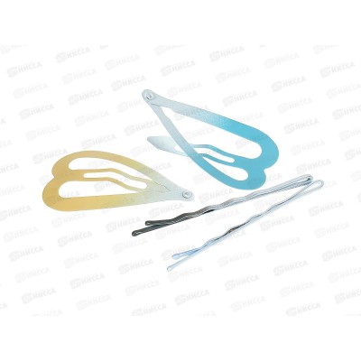 Зажим  д/волос &quotStar colors-Mirelle" набор 4шт 789-460 *12