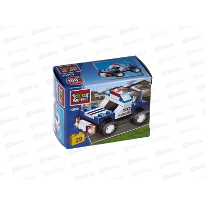 Конструктор &quotГОРОД МАСТЕРОВ&quot Полицейская машина 29деталей, 30050-РZ
