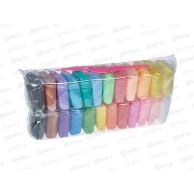 Масса для лепки №395, 24 штуки, пакет легкий пластилин *100