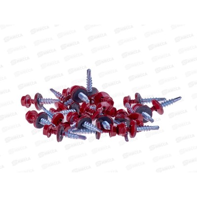 Саморез кровельный RAL3003 4,8*29 (250шт) Рубиново-красный, РусКрепеж *16 Саморез кровельный RAL3003 4,8*29 (250шт) Рубиново-красный, РусКрепеж *16