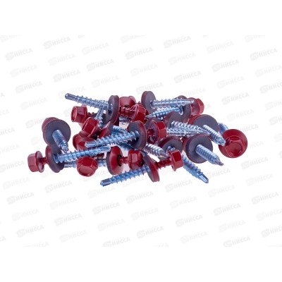 Саморез кровельный RAL3003 4,8*35 (200шт) Рубиново-красный, Zitar *16 Саморез кровельный RAL3003 4,8*35 (200шт) Рубиново-красный, Zitar *16