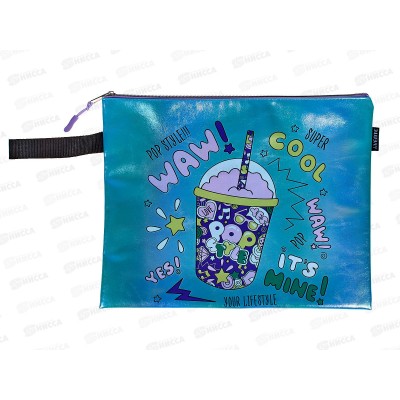 Папка  для тетрадей deVente POP style А4 с ручками, на молнии, искусственная кожа. 8056352