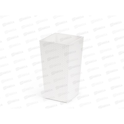 Кашпо &quotРотанг&quot напольное 285*270*515мм Белый М6826 *5