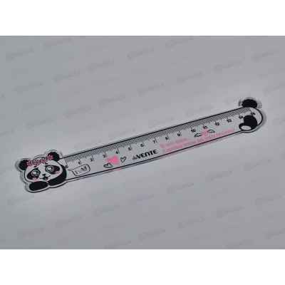 Линейка  deVente 15см PANDA пластиковая гибкая  5091207