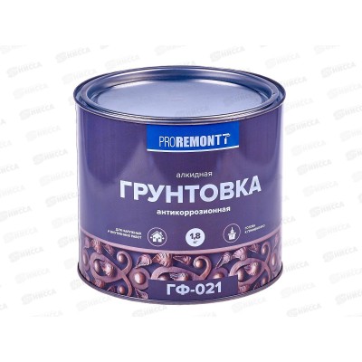 ГРУНТ ГФ-021 PROREMONTT серый 1.8кг Л-С *3 ГРУНТ ГФ-021 PROREMONTT серый 1.8кг Л-С *3