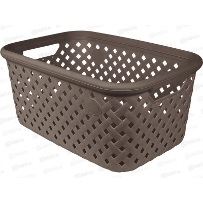 Корзина 30л Plast Team Шоколадный мокко РТ408910015 Корзина 30л Plast Team Шоколадный мокко РТ408910015