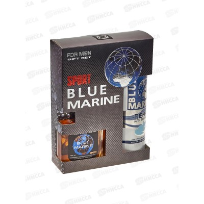 Набор Blue Marine Sport (лосьон после бритья 100мл+пена для бритья 200мл) *7