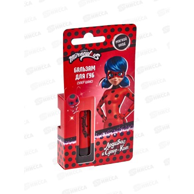 Miraculous Бальзам для губ 3,5г Леди Баг и Супер Кот *12