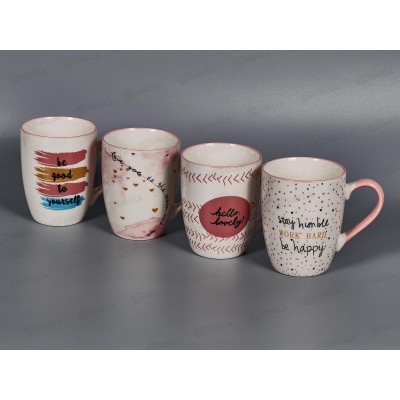 Набор из 4 керамических кружек 340мл 70140 *12 Набор из 4 керамических кружек 340мл 70140 *12