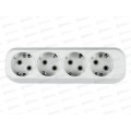 Колодка IN HOME УЗ-4-GRAND 5140 четырехместная с/з Колодка IN HOME УЗ-4-GRAND 5140 четырехместная с/з