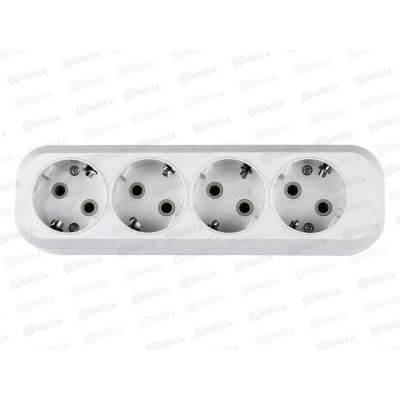 Колодка IN HOME УЗ-4-GRAND 5140 четырехместная с/з Колодка IN HOME УЗ-4-GRAND 5140 четырехместная с/з