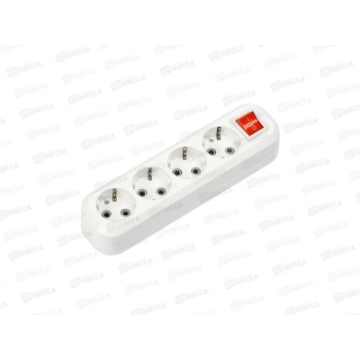 Колодка IN HOME УЗВ-4-GRAND 5240 четырехместная с/з и выключ. Колодка IN HOME УЗВ-4-GRAND 5240 четырехместная с/з и выключ.