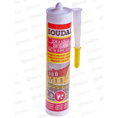 Герметик SOUDAL Силикон универсальный 280мл бесцветный, 105905 *15 Герметик SOUDAL Силикон универсальный 280мл бесцветный, 105905 *15