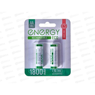 Батарейка Аккумулятор Energy Eco NIMH-1800-HR6/2B AA 2шт на блистере 104988 Батарейка Аккумулятор Energy Eco NIMH-1800-HR6/2B AA 2шт на блистере 104988