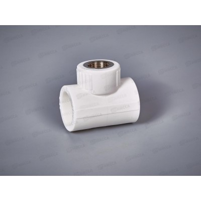 Тройник PP-R комбинированный, с наружной резьбой DN32*3/4" СТМ Пластмассовой *5/90 Тройник PP-R комбинированный, с наружной резьбой DN32*3/4" СТМ Пластмассовой *5/90