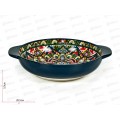 Салатник с ручками &quotArabesgue&quot (синий) v=1200мл, 24,5х20,5х6см, 0860083  *4/24