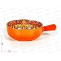 Кокотница с ручкой &quotArabesgue&quot (оранжев) 20,3х15,3х5,5см, 0860098  *36