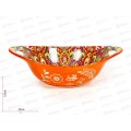 Салатник овальный с ручками &quotArabesgue&quot (оранжевый) 22,7х15,2х6,6см, 0860100  *8/48