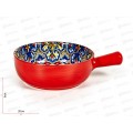 Кокотница с ручкой &quotArabesgue&quot (красный) 20,3х15,3х5,5см, V=700мл, 0860108  *36