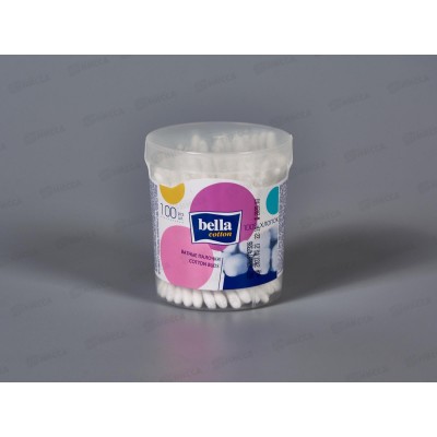 БЕЛЛА ватные палочки 100шт круглая упаковка BC-081-P100-004 *48 БЕЛЛА ватные палочки 100шт круглая упаковка BC-081-P100-004 *48