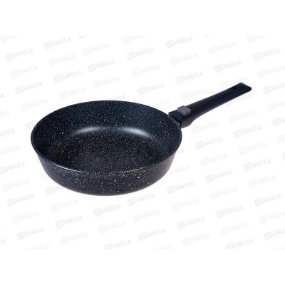 Сковорода SA-F-04-26 Каменная Black 26см литая съемная ручка черная Сковорода SA-F-04-26 Каменная Black 26см литая съемная ручка черная