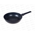 Сковорода SA-F-04-28 Каменная Black 28см литая съемная ручка черная Сковорода SA-F-04-28 Каменная Black 28см литая съемная ручка черная
