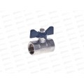 Кран шаровый FF 1/2 B гайка-гайка бабочка Aqualink 01155 *10/120 Кран шаровый FF 1/2 B гайка-гайка бабочка Aqualink 01155 *10/120