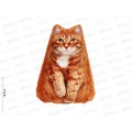 Игрушка антистресс Кот рыжий 20см, МТ10802