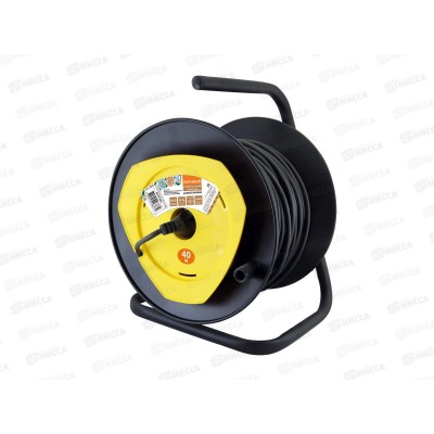 Удлинитель Народный на 1 гнездо 40м, ПВС 1300Вт, 0403 Удлинитель Народный на 1 гнездо 40м, ПВС 1300Вт, 0403