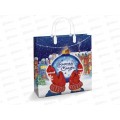 Сумочка пластик мягкий Новый Год 30*30 Снег *40