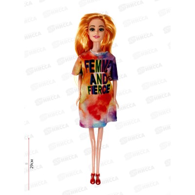 Кукла 29см литая с расческой 2в в пакете 49448