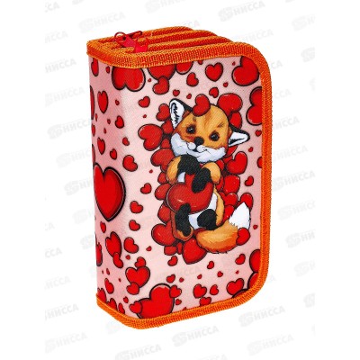 Пенал ПЧЕЛКА 3отд., ЛИСЁНОК, 190*105, ПО-411/19 *15