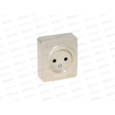 Розетка Эра открытой установки, 2P, 16А-250В IP20 слоновая кость, Эксперт, 11-2201-02 *20/200 Розетка Эра открытой установки, 2P, 16А-250В IP20 слоновая кость, Эксперт, 11-2201-02 *20/200
