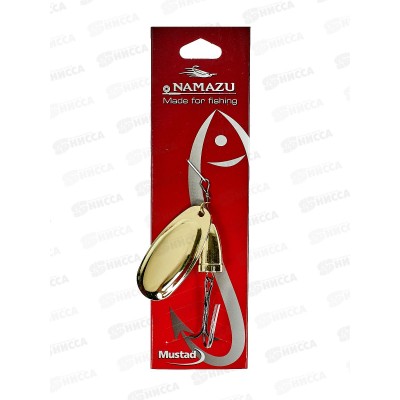 Блесна вращающаяся Namazu Lothar, вес 15г, цвет 02 (латунь) N-L15-02