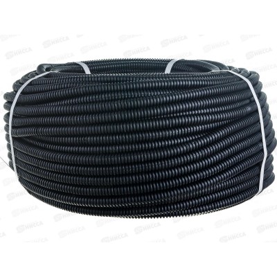 Труба гофрированная ПНД d16 с зондом (100м) черная, REXANT, 28-0016-3 *100 Труба гофрированная ПНД d16 с зондом (100м) черная, REXANT, 28-0016-3 *100