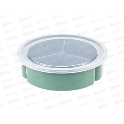 Менажница с крышкой 3 секции Фисташковый М1124 *16 Менажница с крышкой 3 секции Фисташковый М1124 *16