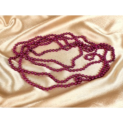 Бусы на елку 2,7м "Шарик" фуксия 556-340 Бусы на елку 2,7м "Шарик" фуксия 556-340