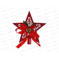 Верхушка нов. "Сияющая звезда" 10см красный 201-3500 Верхушка нов. "Сияющая звезда" 10см красный 201-3500