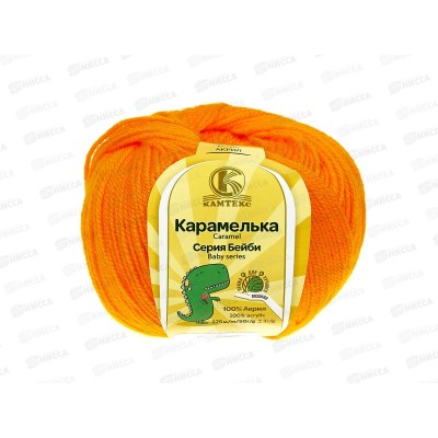 Пряжа Карамелька акрил 100% 50гр 175м Канарейка 103 *10