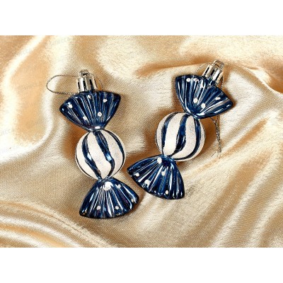 Набор елочных украшений 2шт Таинственное очарование 8см 916-889 Набор елочных украшений 2шт Таинственное очарование 8см 916-889