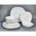 Набор столовый 18пр. Луна белая гладкий 100б-18лк