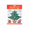 Наклейка интерьерная "Красивая Новогодняя елочка" 18*18см НУ-9248