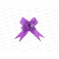 Бант-бабочка MI с принтом Полоски, 3см, фиолет БЛ-6504  *10