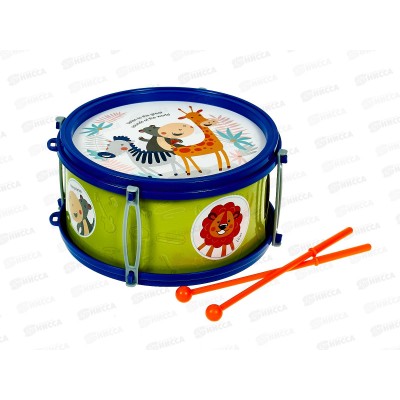 Барабан &quotМузыкальные друзья&quot 16см ИМ-5846 в пакете